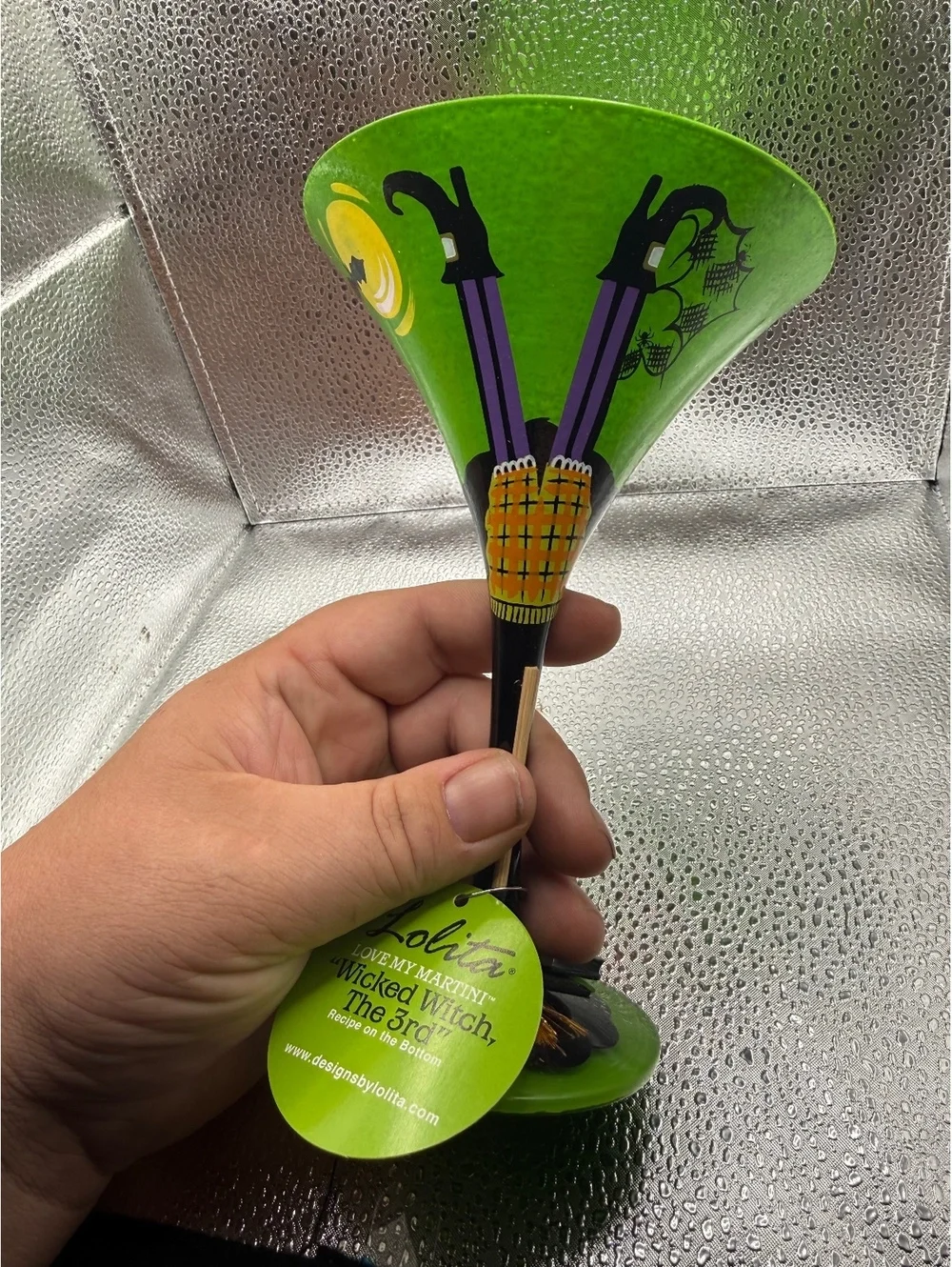 Lolita Wicked Witch The 3rd Hand-Painted Brandy Glass